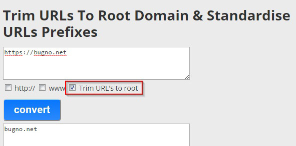 Trim URLs